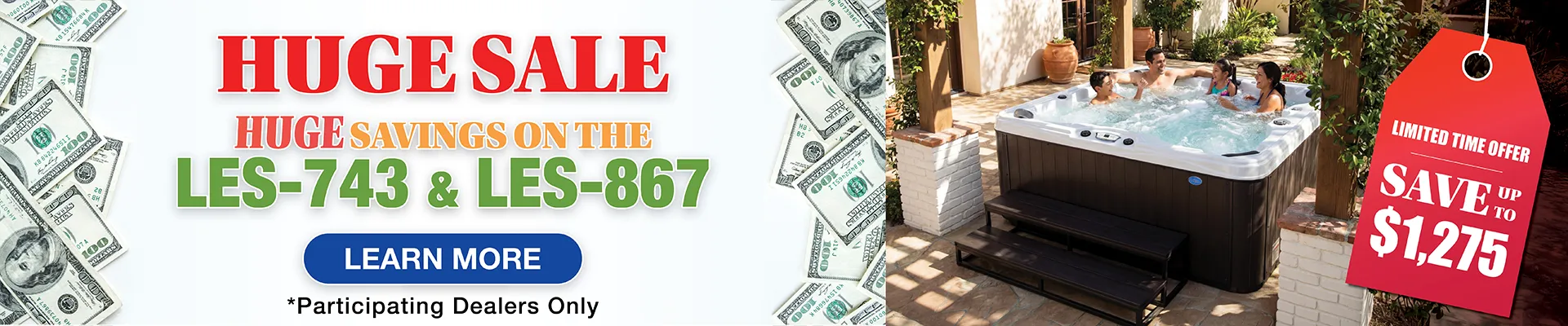 Calspas hot tub being used in a family setting - Arnold